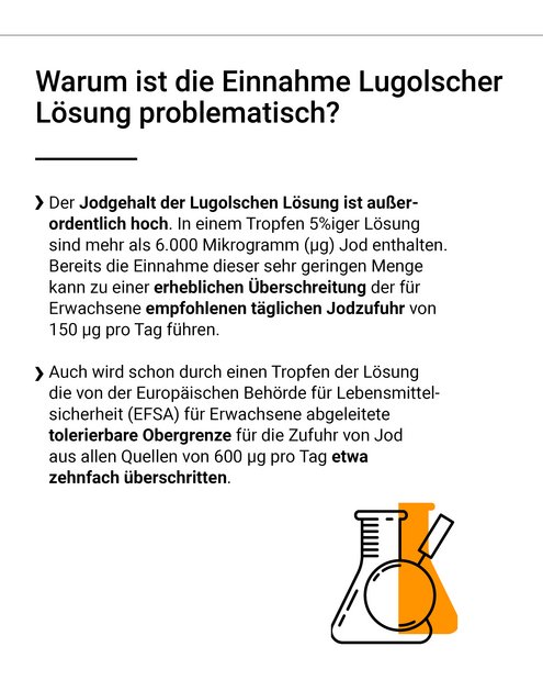 Der Jodgehalt ist außerordentlich hoch.