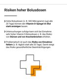 Hohe Bolus-Dosen können den Vitamin-D-Spiegel im Blut stark ansteigen lassen.