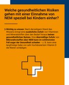 Eine übermäßige Zufuhr von Mikronährstoffen über NEM kann der Gesundheit schaden.