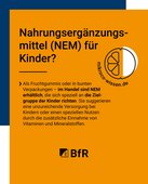 Es sind auch Nahrungsergänzungsmittel für Kinder erhältlich.